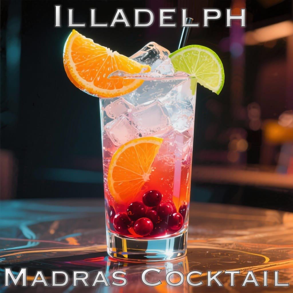 Classic Madras Cocktail: Fruity Vodka Delight with Cranberry and Orange – Best Made with Illadelph Vodka